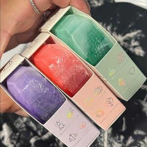 Gemstone Soap Set - Amethyst, Pink Sapphire, Jade yes studio lot. New